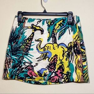 Corey Lynn Calter Vintage Jungle Mini Skirt 4 EUC